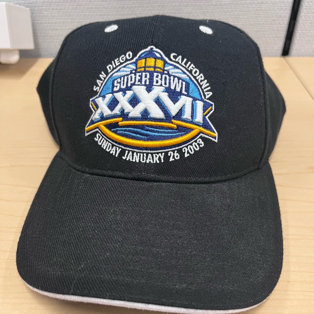 Reebok Black Super Bowl XXXVII Hat